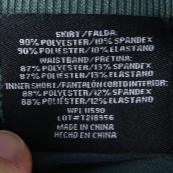 32 DEGREES COOL NOCTURNAL TEAL GREEN FITNESS TENNIS PICKLEBALL SKORT SIZE XS - Picture 3 of 8